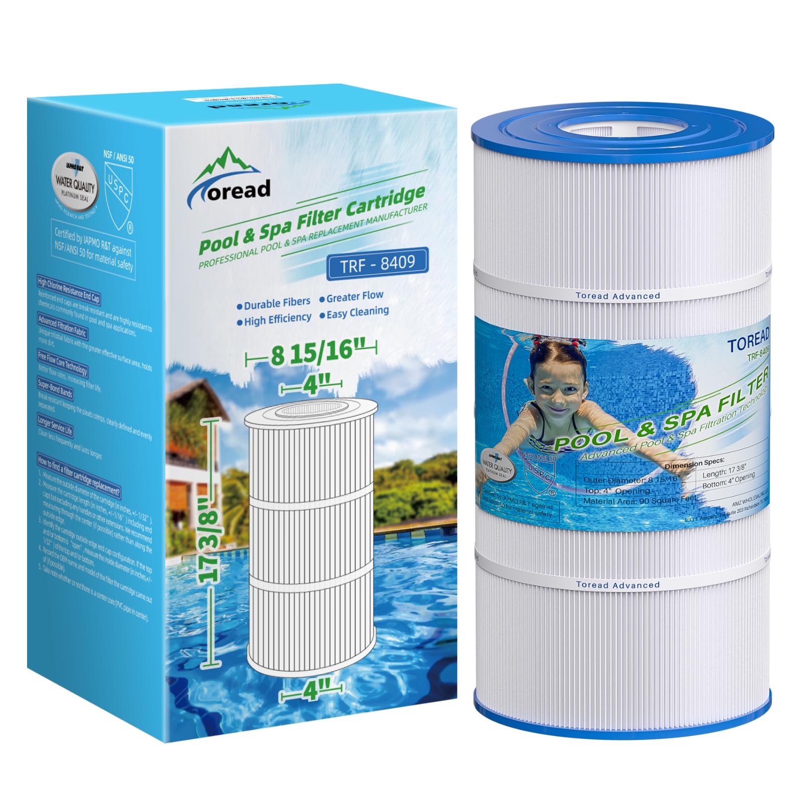 Amazon.com : TOREAD Replacement for Pool Filter PA90, CX900RE